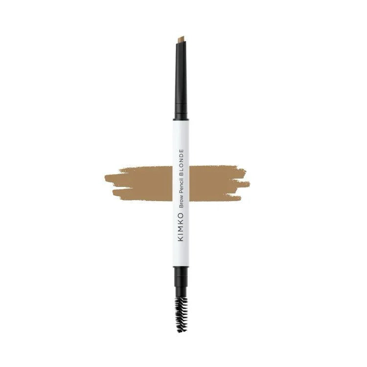 KIMKO Brow Pencil Blonde Dual-Ended Eyebrow Filler with Spoolie for Natural Defined Long-Lasting Brows.