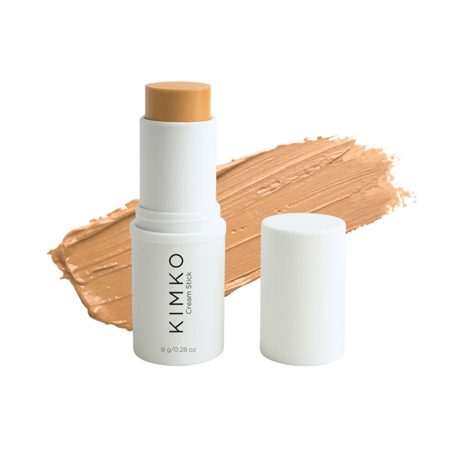 KIMKO Cream Stick Golden Tan 1 – vegan cream contour stick for all skin types, lightweight non-greasy makeup with jojoba oil, coconut oil, shea butter, and vitamin E for a radiant natural finish.
