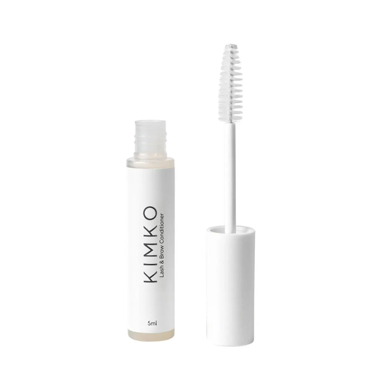 KIMKO Lash and Brow Conditioner with peptides, biotin, and hyaluronic acid for stronger, healthier lashes and brows. Oil-free daily serum to nourish, hydrate, and protect.