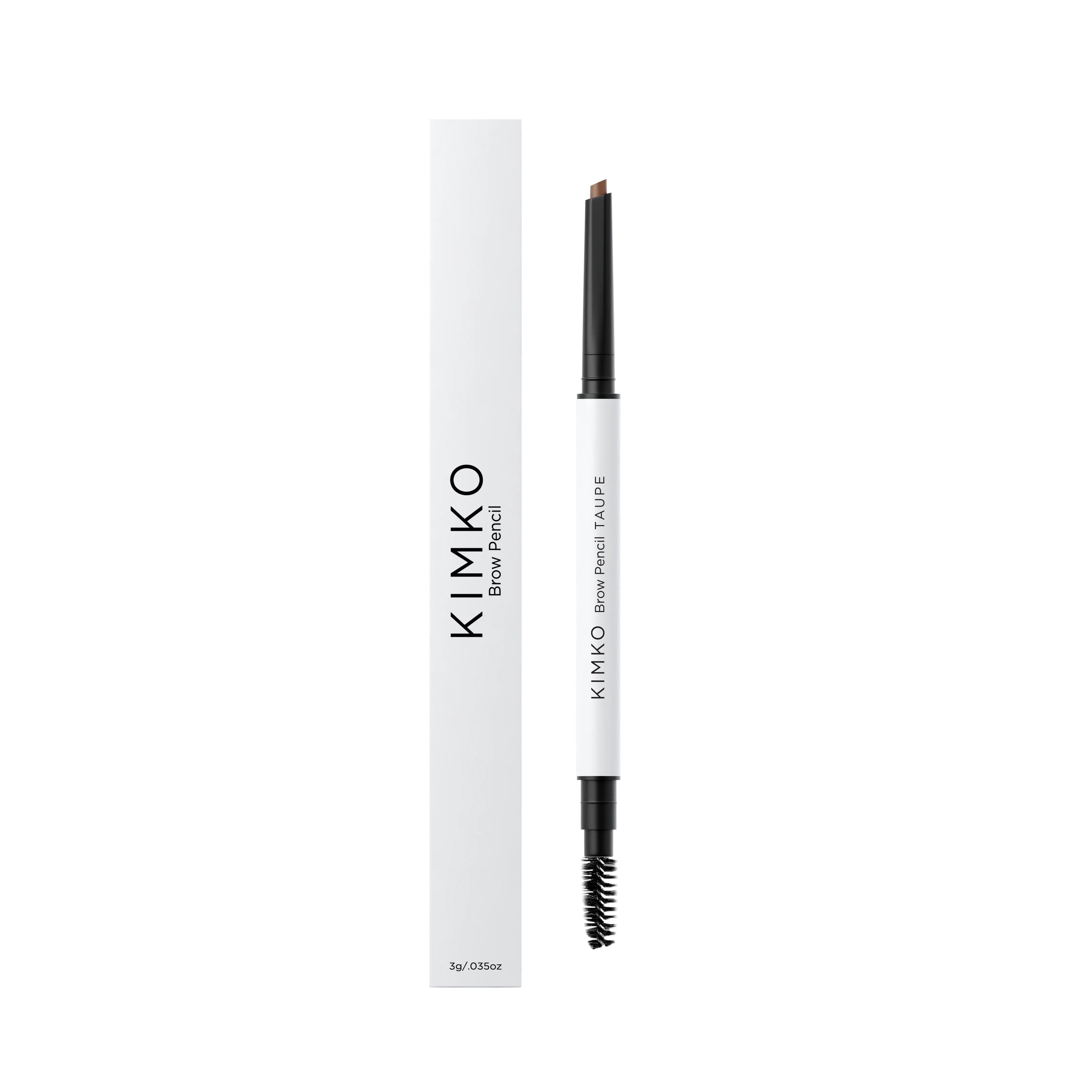 KIMKO Taupe Brow Pencil – natural long-lasting eyebrow pencil for light to medium brown hair with spoolie for smooth, defined, and flawless brows.
